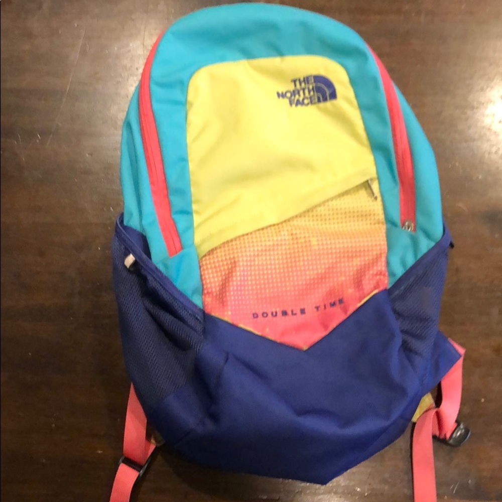 The North Face colorful kids backpack!